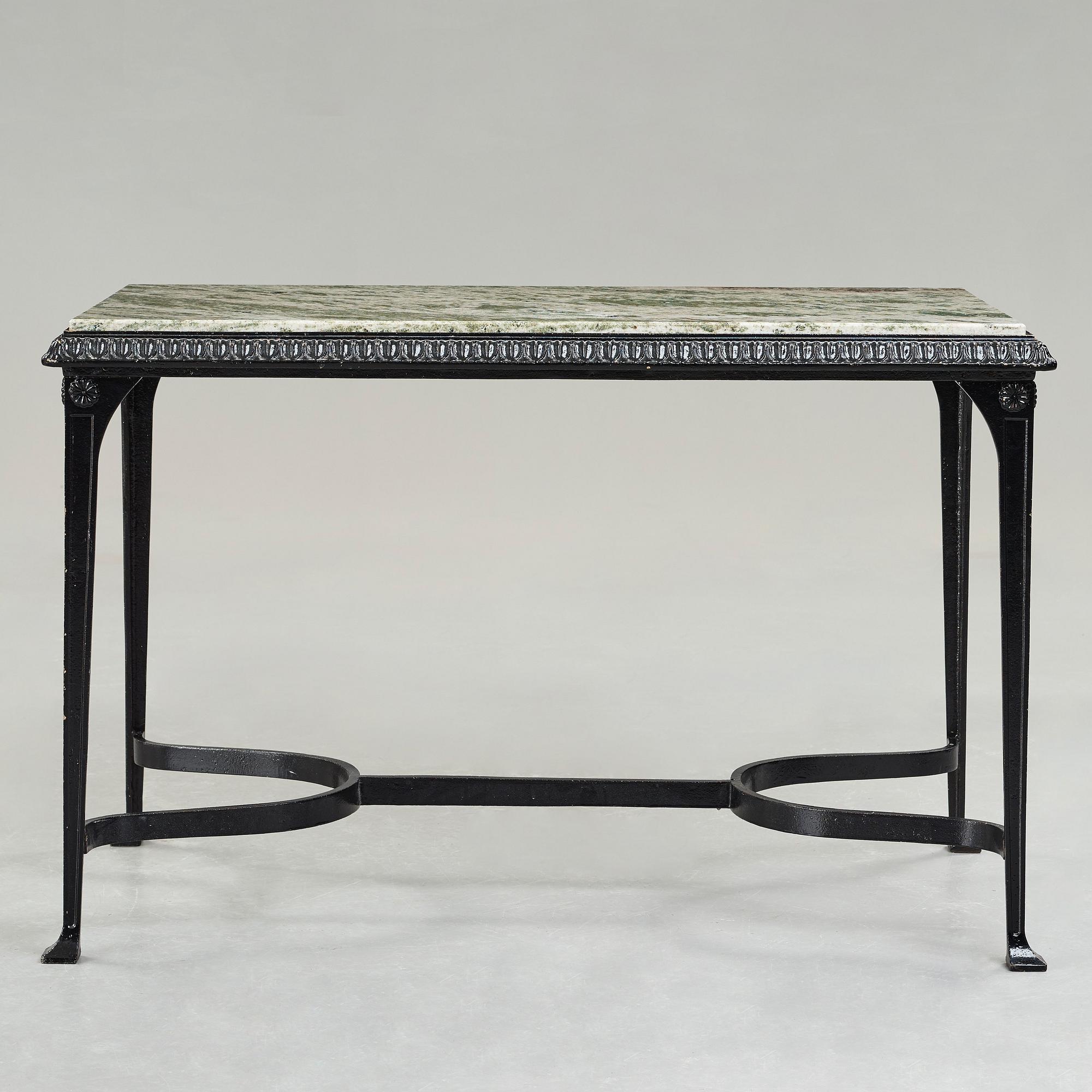 Folke Bensow, a cast iron table "Trädgårdsmöbeln Näfverqvarns n:r 10" by Näfveqvarns Bruk.