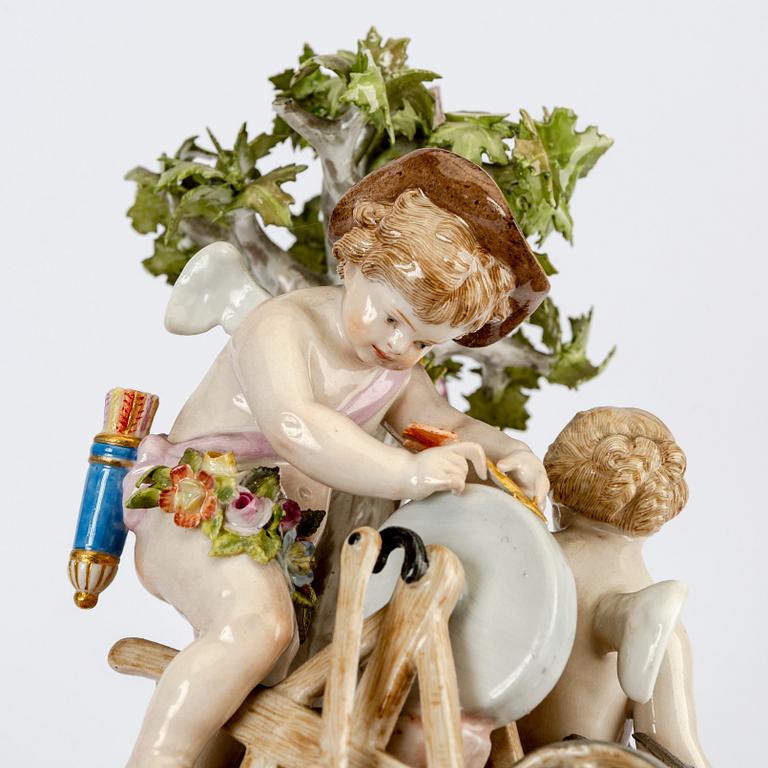 Figuriner 2 st Meissen 1900-talets första hälft porslin.