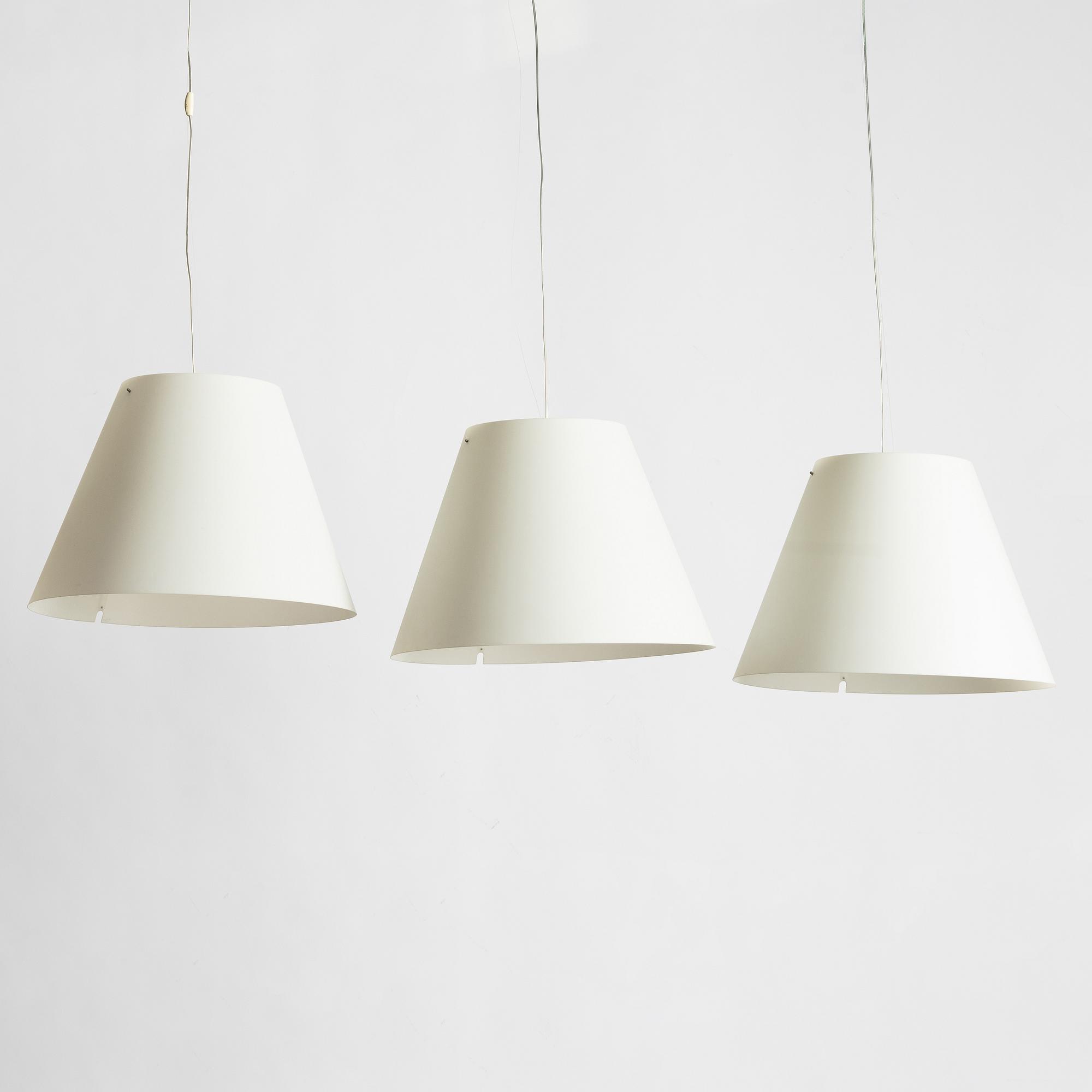 Taklampor, 3 st, "Costanza", Luceplan.