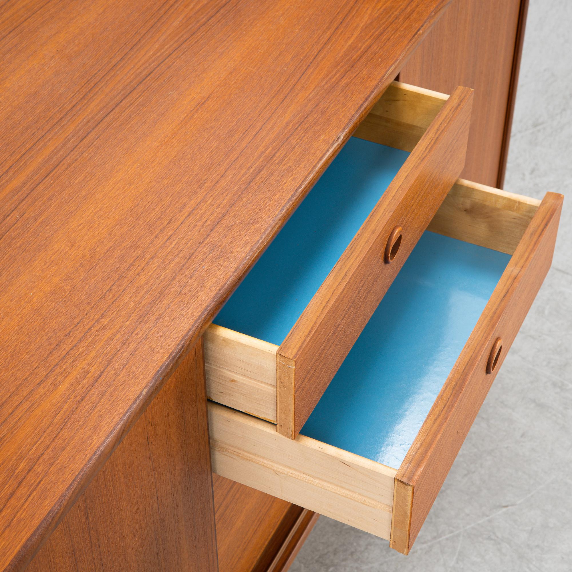 A teak veneered sideboard, 1950s/60s.