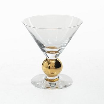 Gunnar Cyrén, Martini/champagne glasses, 7 pcs, “Nobel”, Orrefors.