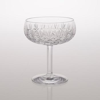 A Set of Ten Leo Champagne Glasses by Riihimäen Lasi / Nuutajärvi.