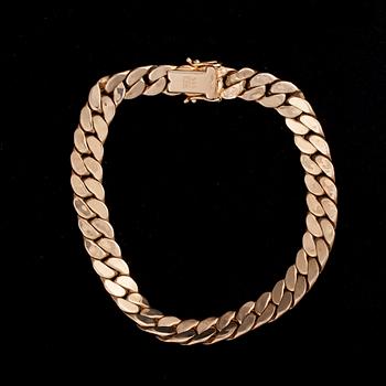 ARMBAND, 14K guld, finska kontrollstämplar KES. Vikt 17 g.