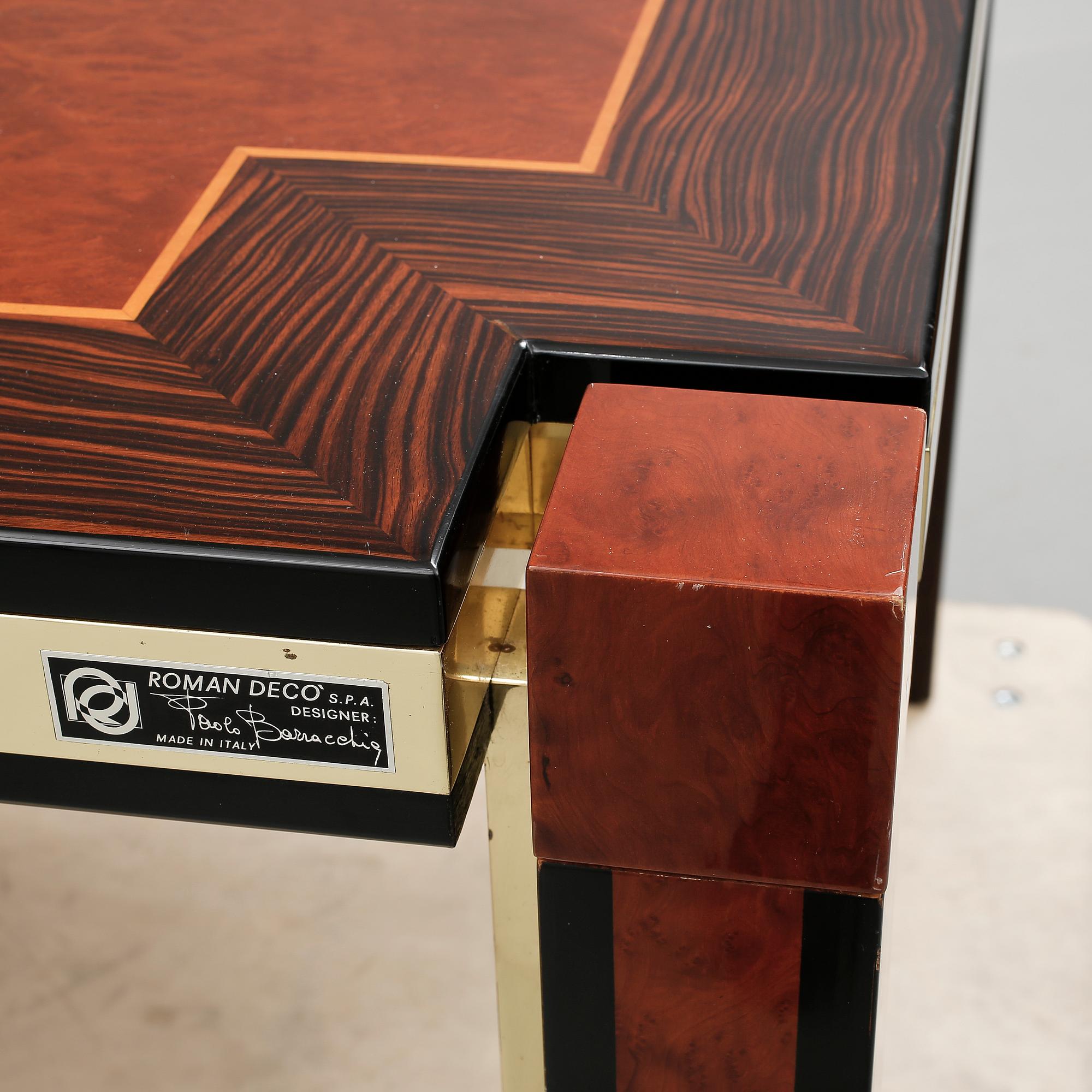 MATGRUPP, 7 delar, Paolo Barracheli "Roaman Deco" ca 1980.