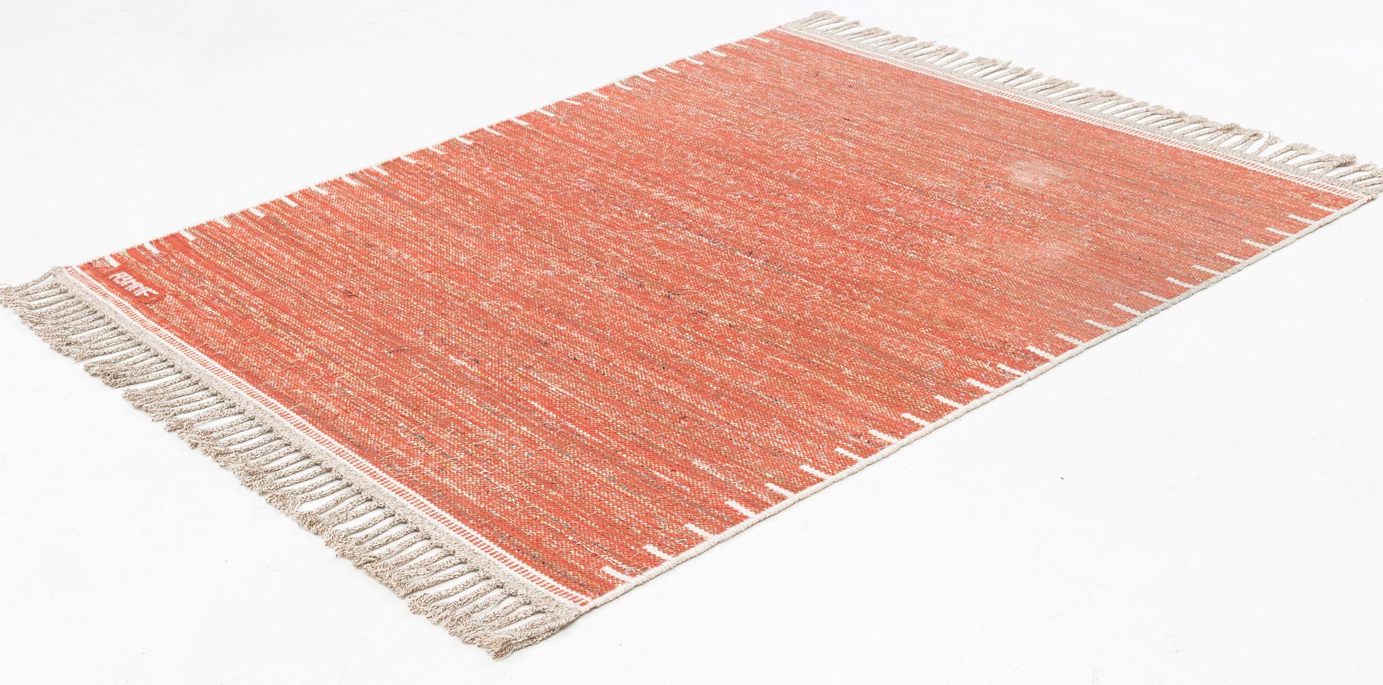 Märta Måås-Fjetterström, matta, "T.matta", trasmatta, rölakan, ca 185 x 156 cm, signerad AB MMF.
