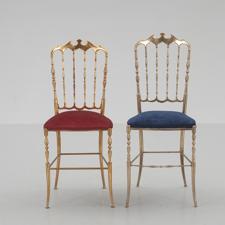 STOLAR, 2 st, troligen Chiavari, Italien, 1900-talets mitt/andra hälft.