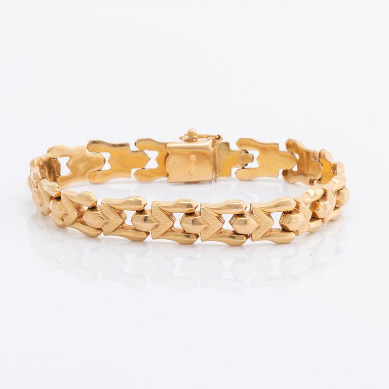 BRACELET 18k gold, 14,9 g, approx 18 x 1 cm.