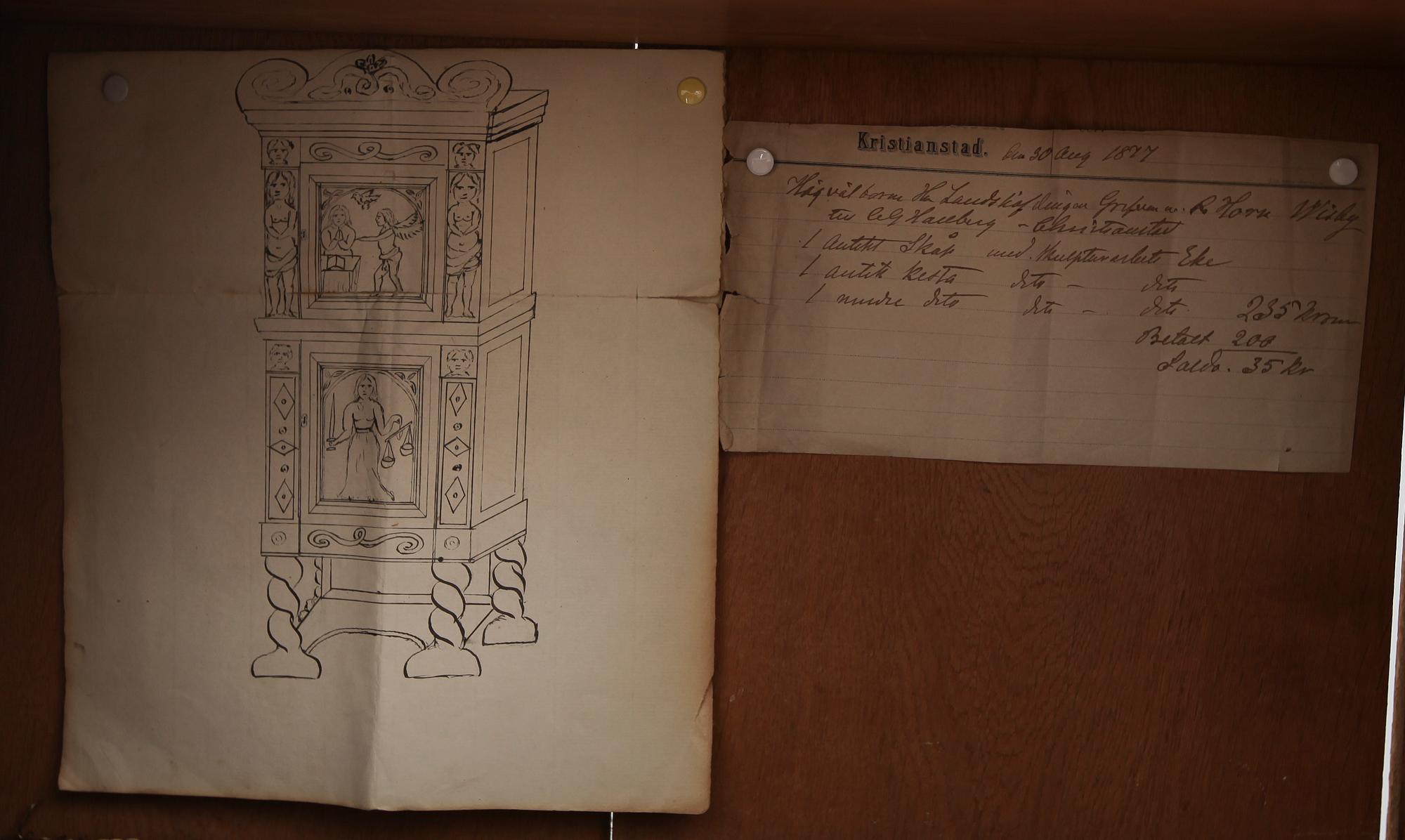 SKÅP, renässansstil, 1700-tal.
