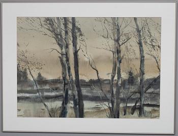 NANDOR MIKOLA, akvarell, signerad och daterad 1988.