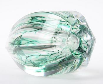 VAS, glas, "Fiskgraal", Edward Hald, Orrefors, 1954, sign.