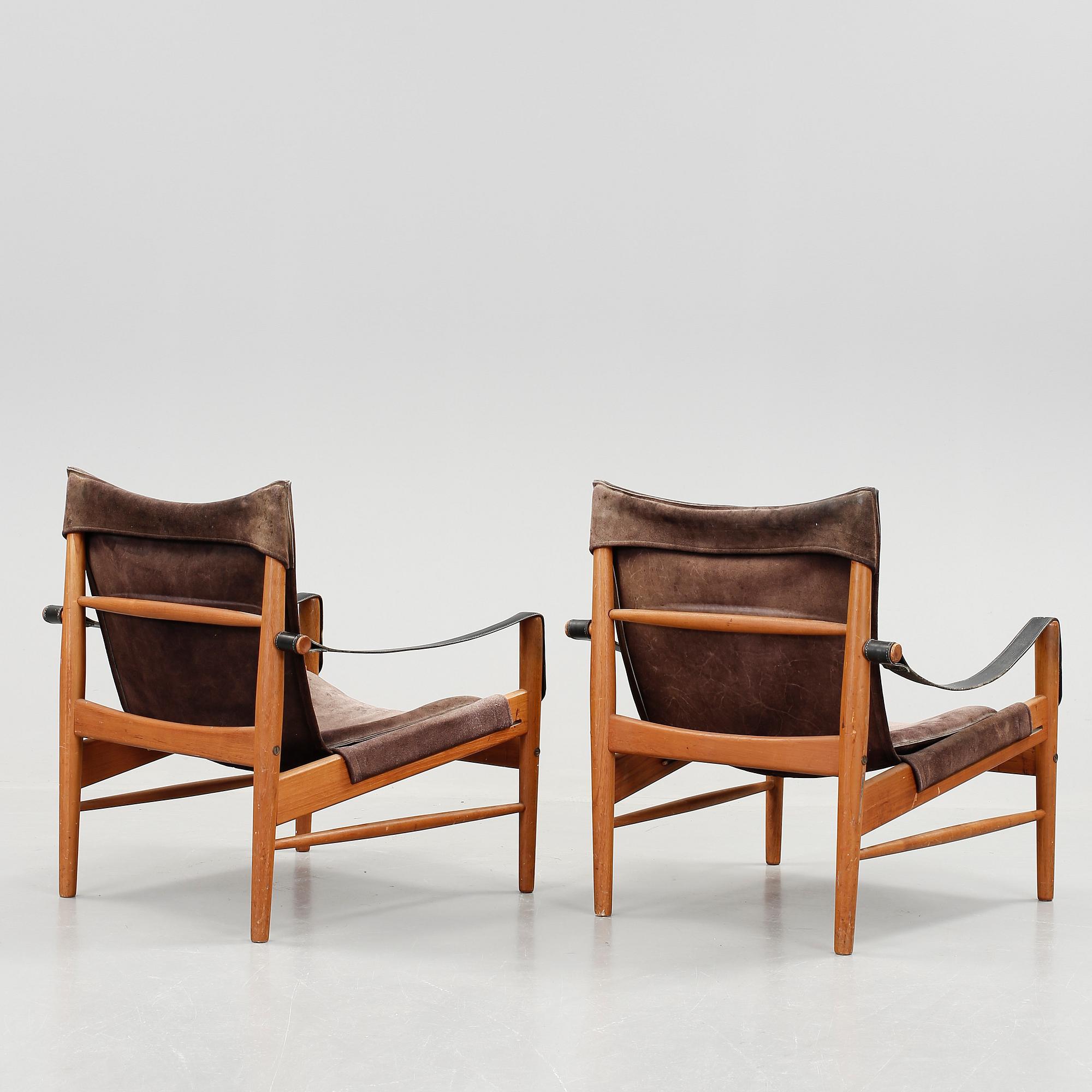 FÅTÖLJER, ett par, "Antilope", Hans Olsen, Viskadalens möbler, Kinna, 1960-tal.