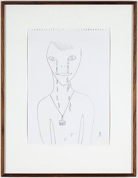 ROGER RISBERG, indian ink on paper, 2006, signed RR with monogram.