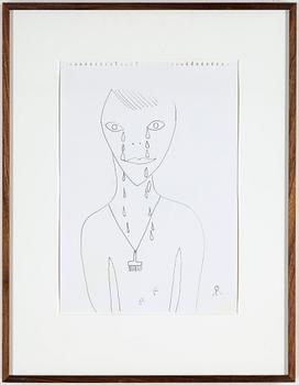 ROGER RISBERG, indian ink on paper, 2006, signed RR with monogram.