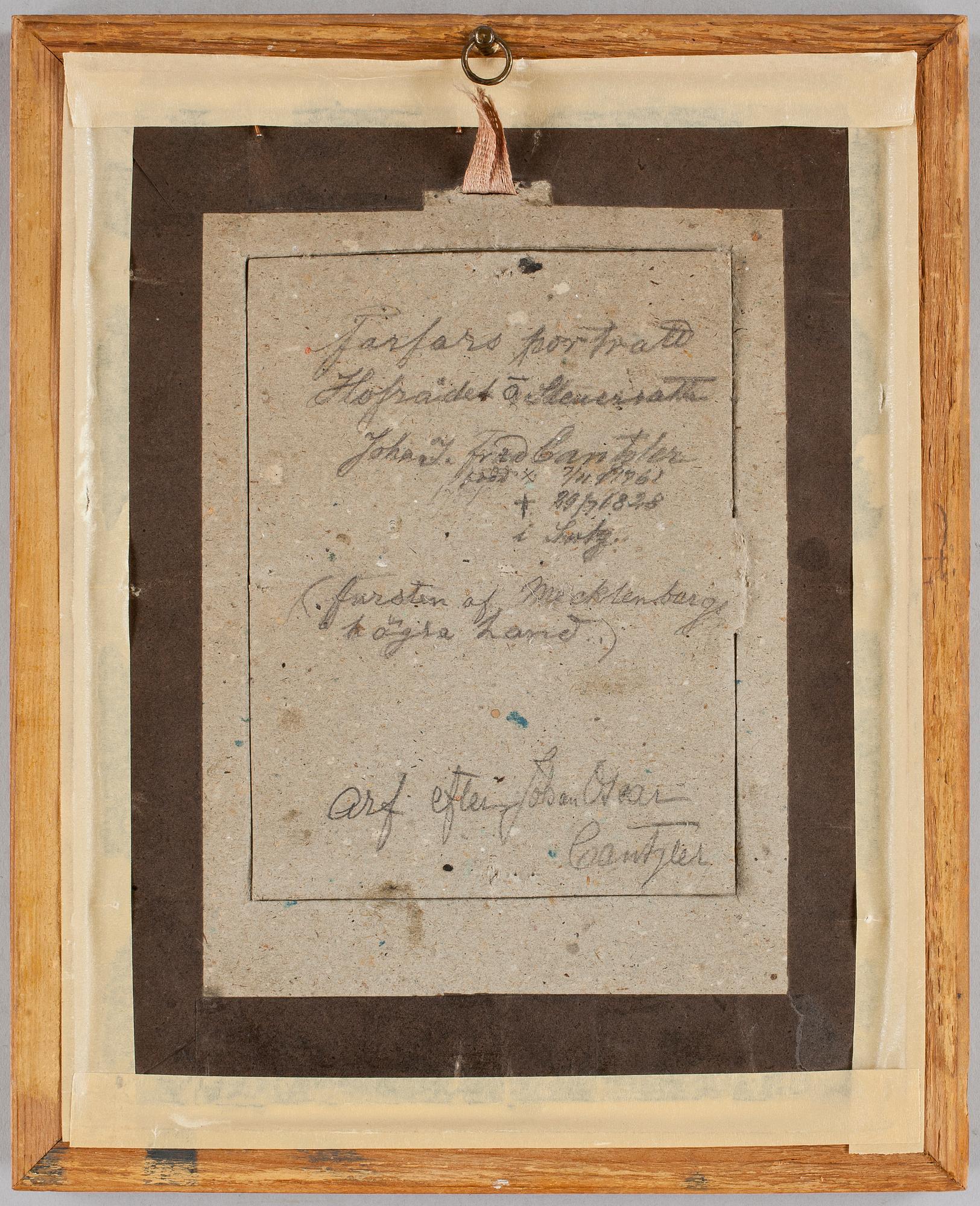 OKÄND KONSTNÄR, blandteknik på papper, 1800-talets första hälft.