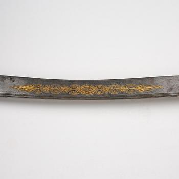 A fine large-eared walrus-hilted Yatagan, Ottoman empire probably Ioannina, Epirus.