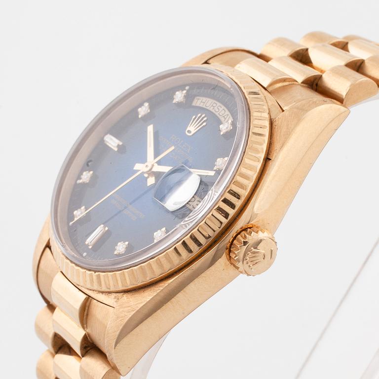 ROLEX, Oyster Perpetual Day-Date, wristwatch, 36 mm.