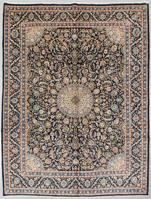 A Kashmar rug, 380 x 303 cm.