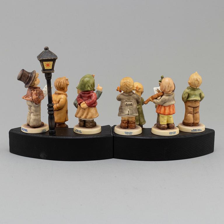 FIGURINER, 9 st, porslin, M J Hummel, Goebel, tidigt 2000-tal.
