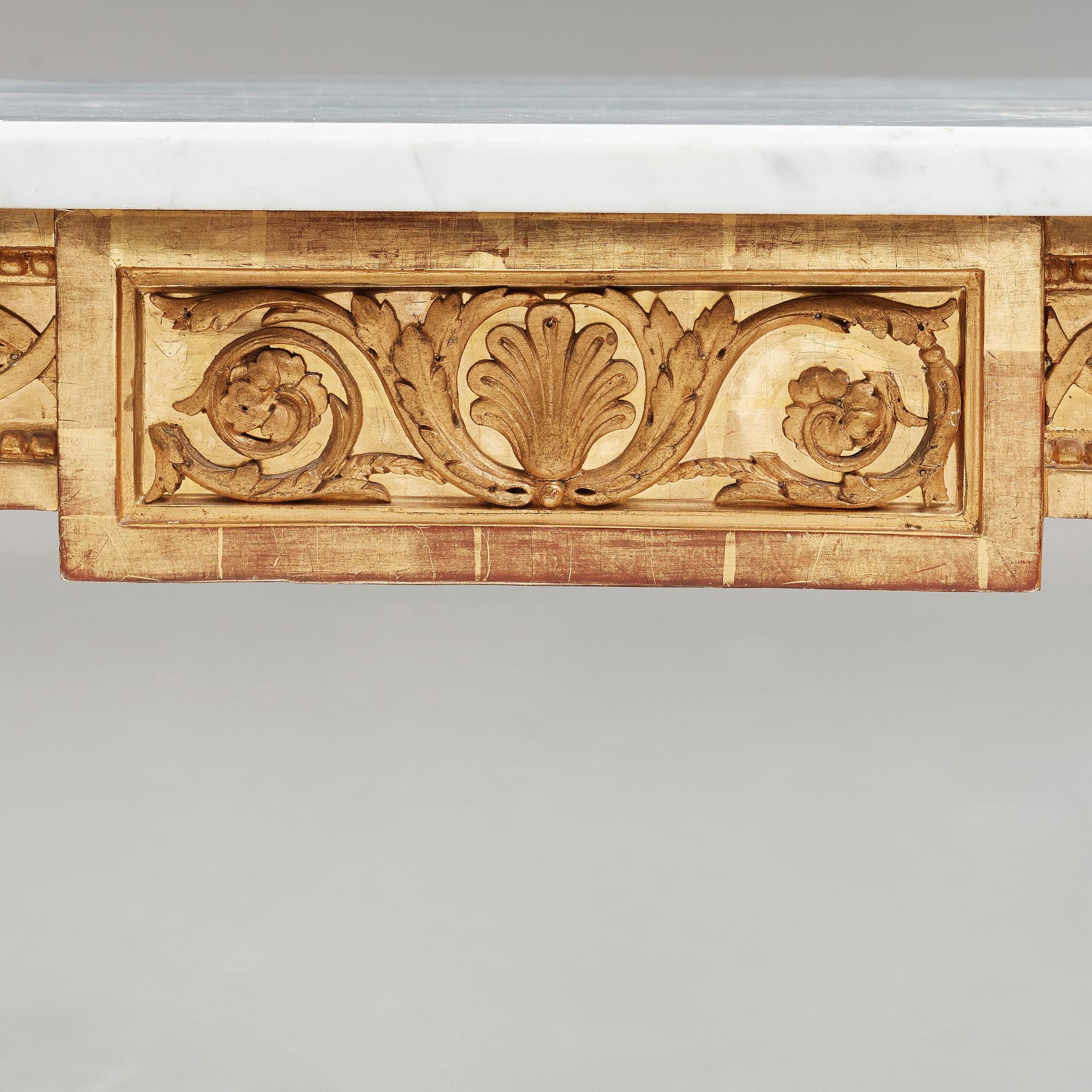 KONSOLBORD, gustavianskt stockholmsarbete, 1700-talets slut.