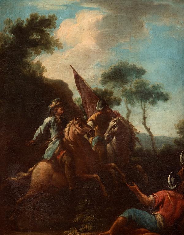 Giovanni Domenico Ferretti Hans krets, Soldater till häst.