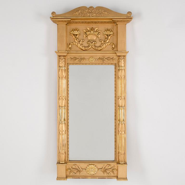 A swedish Empire mirror, first half of the 19th century.