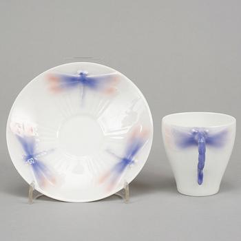 Alf Wallander, a 'Trollsländan' part service, nine pieces,  Rörstrand, Jugend.