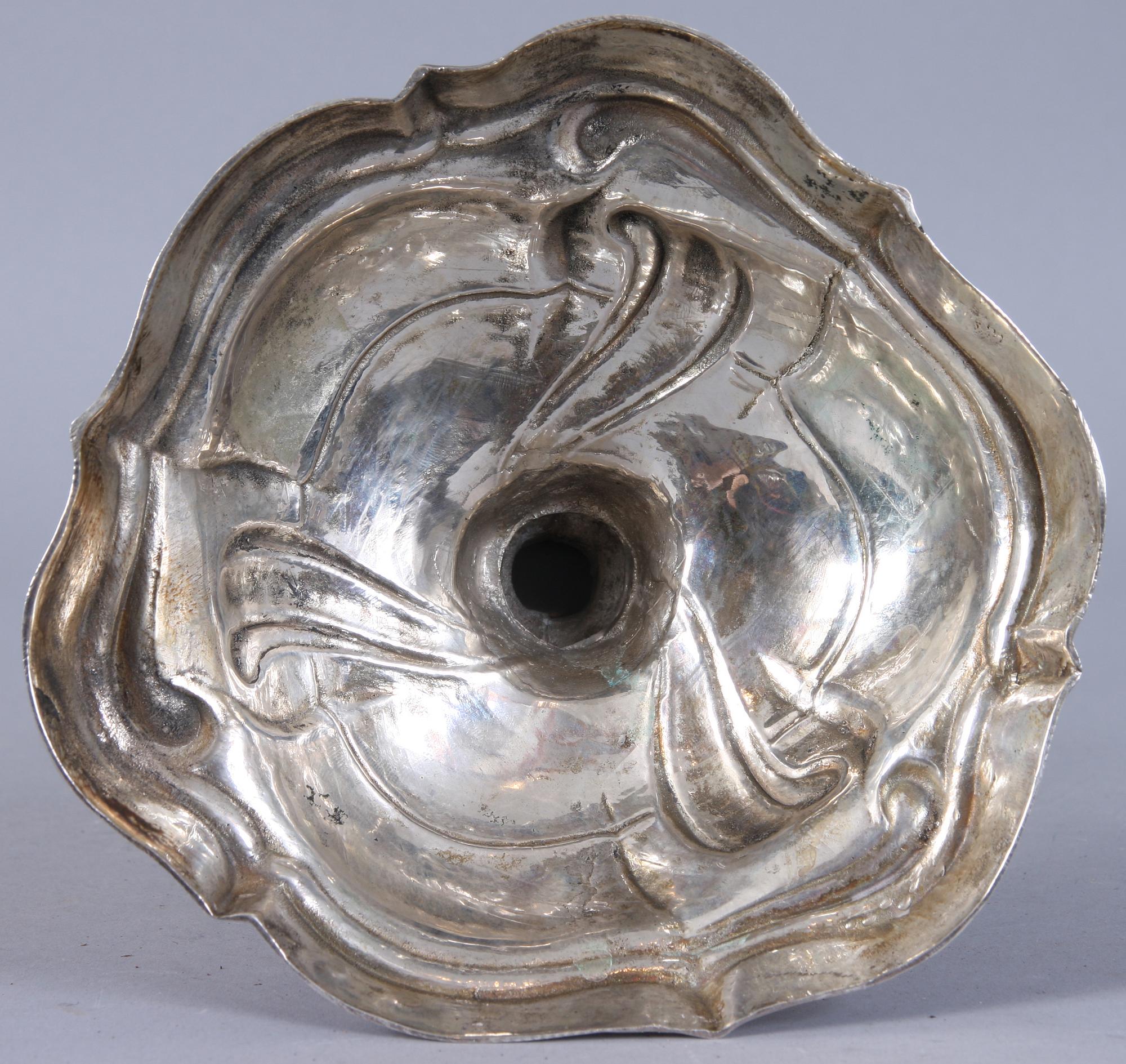 LJUSSTAKE, silver, rokokostil, 1800-tal.