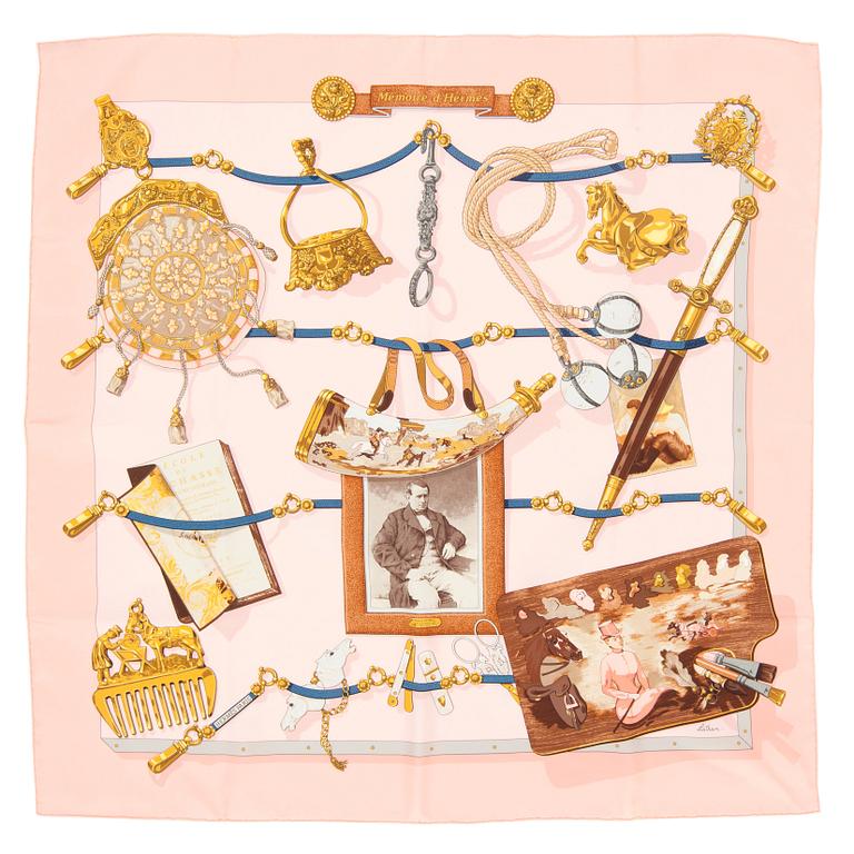 HERMÈS, a silk scarf, "Mémoire d'Hermès".