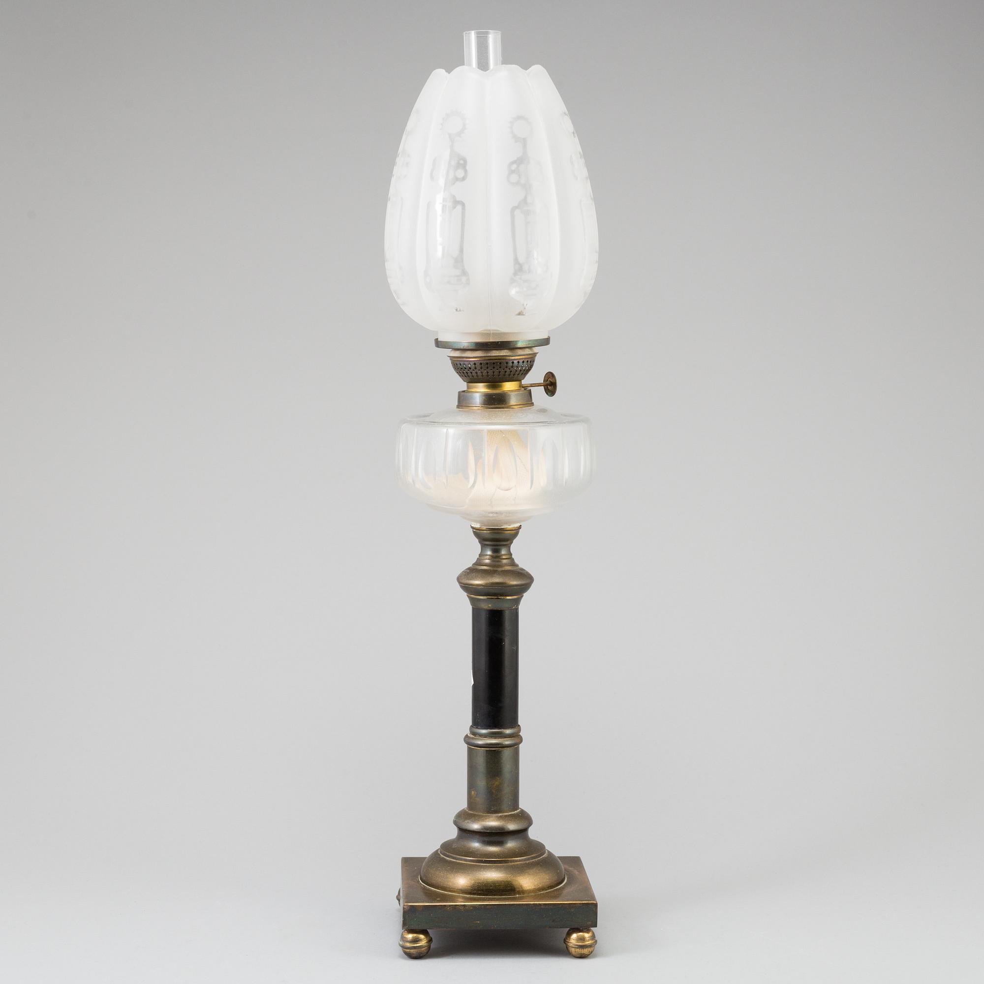 a Kosmos Brenner table light from around 1900.