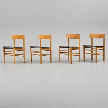 A set of four 20th century chairs.