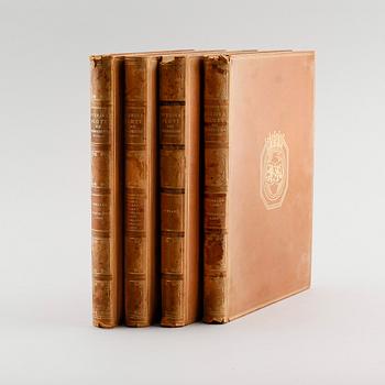 BÖCKER, 4 st, Svenska Slott och Herresäten, Bokförlaget Natur och Kultur, 1933.