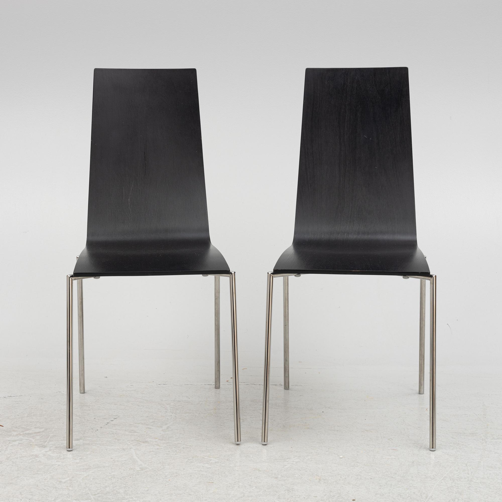 Mattias Ljunggren, six "Cobra" chairs, Källemo, Sweden.
