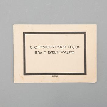 PAMFLETT, Tsar-familjen, 6 oktober 1929.