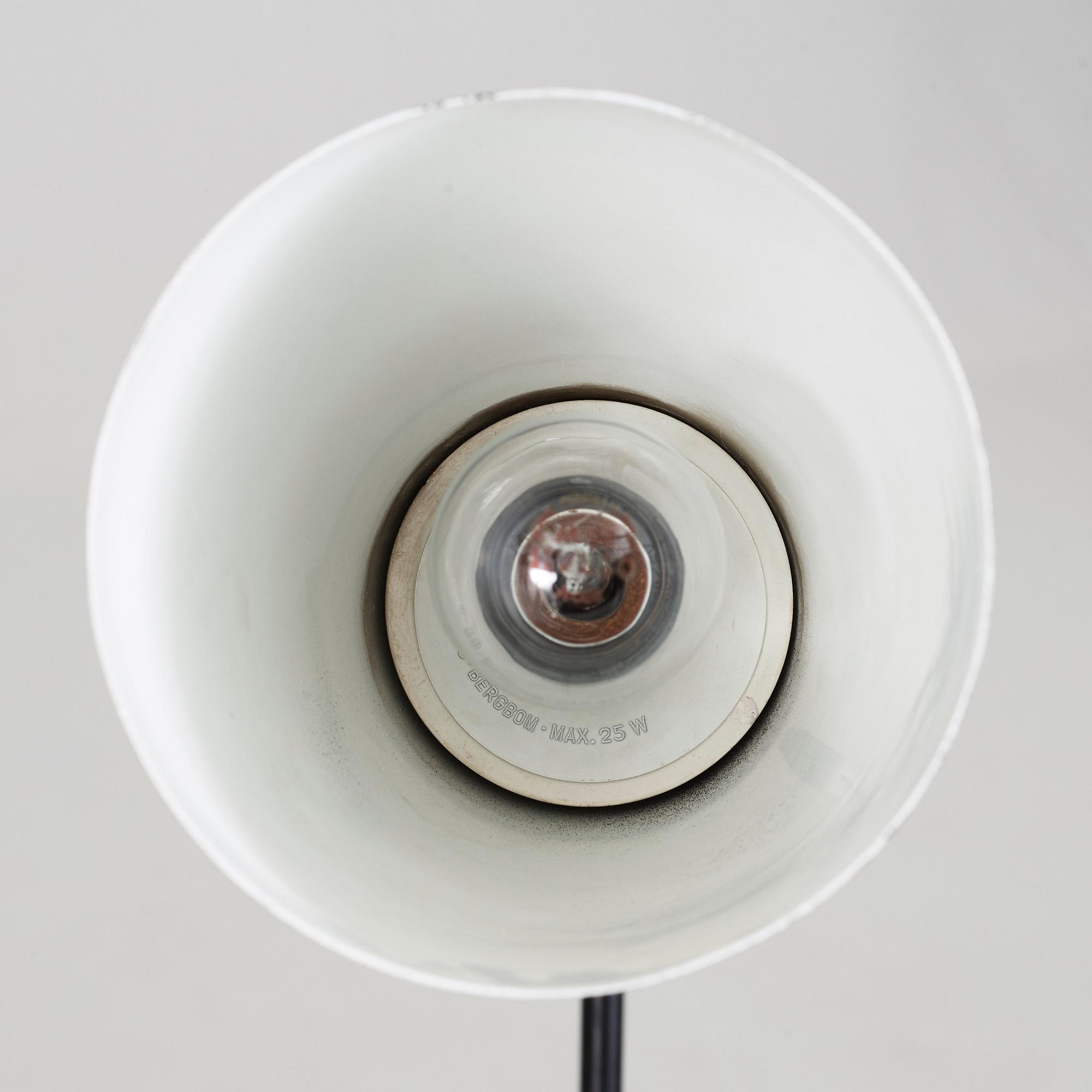 Greta Magnusson Grossman, A Greta Magnusson Grossman 'G-33' (Grasshopper) black lacquered floor lamp, Bergboms, Sweden 1950's.