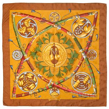 HERMÈS, scarf, "Daimyo Princess du Soleil Levant".