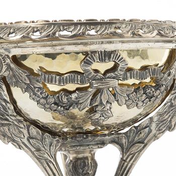 Praktskål, silver, empirestil, 1900-tal.