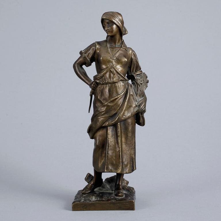 OKÄND KONSTNÄR, brons, bär signatur, 1800/1900-tal.