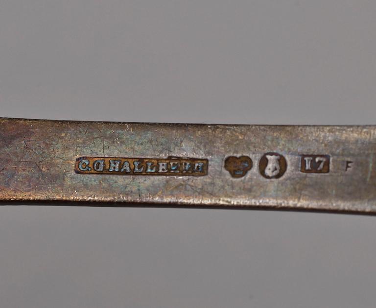 PARTI BESTICK, silver, flertal tillverkare, mest Sverige, 1800-1900-tal. Tot vikt ca 750 gram.