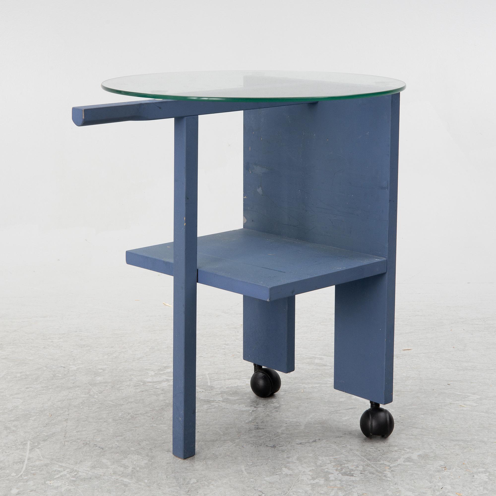 Nirvan Richter, a side table, 'Tidningsrullbord', Norrgavel, 2000's.