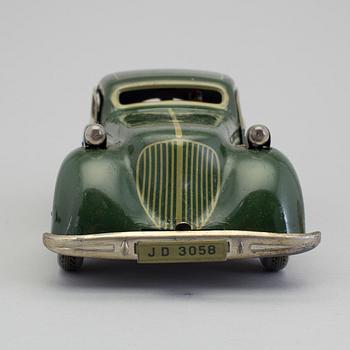 A tinplate Distler sports car JD 3058, Germany, 1930s.