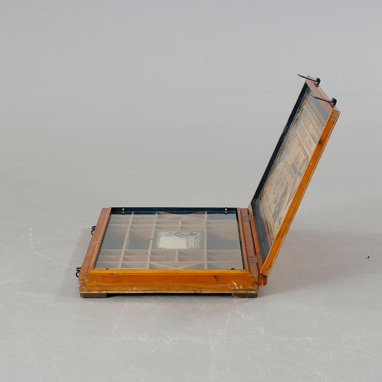 A 20th century collector's chest by The indestructible trunk & container Co.