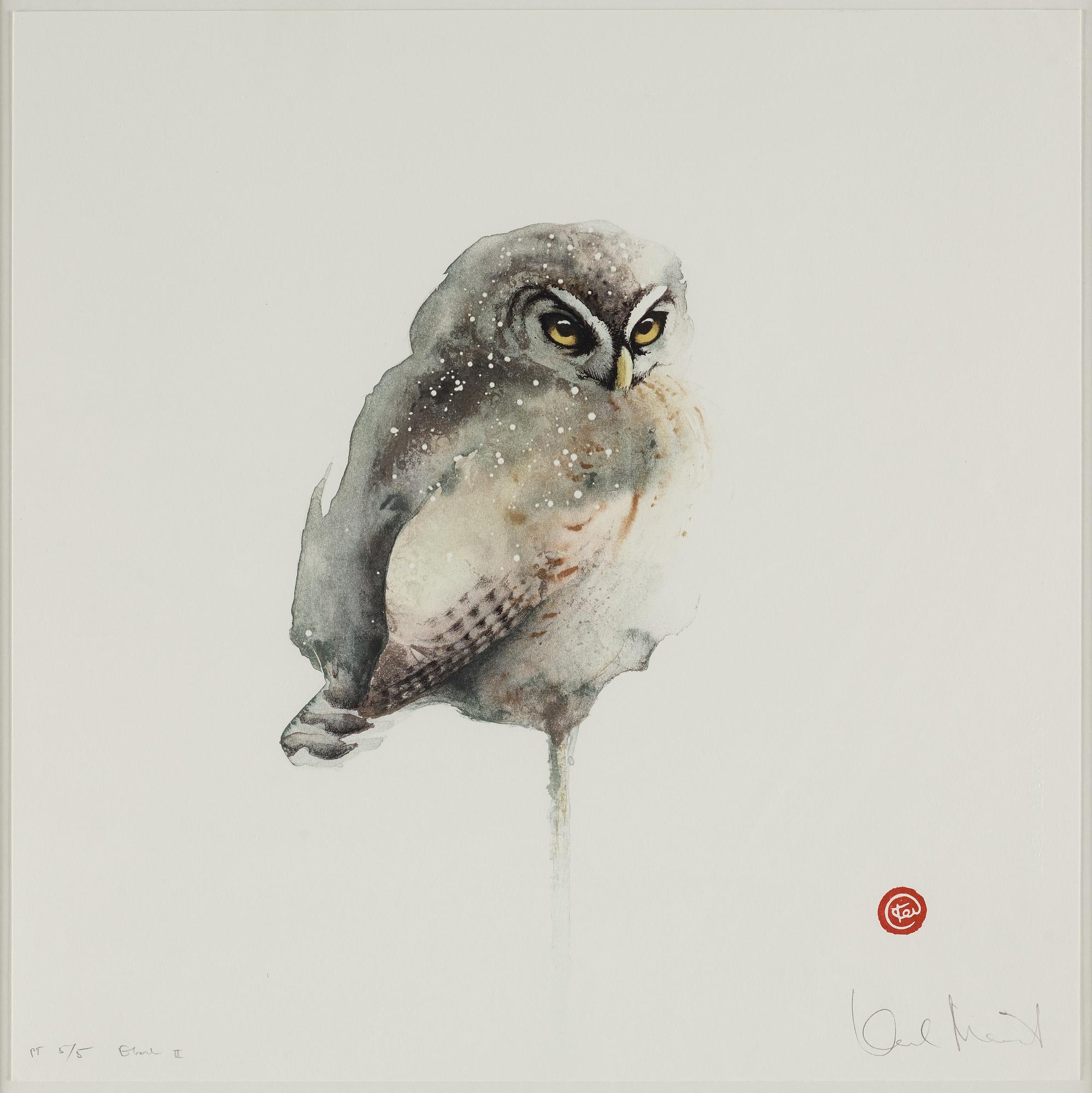 KARL MÅRTENS, litografi, signerad med blyerts och numrerad PT 5/5 état II.