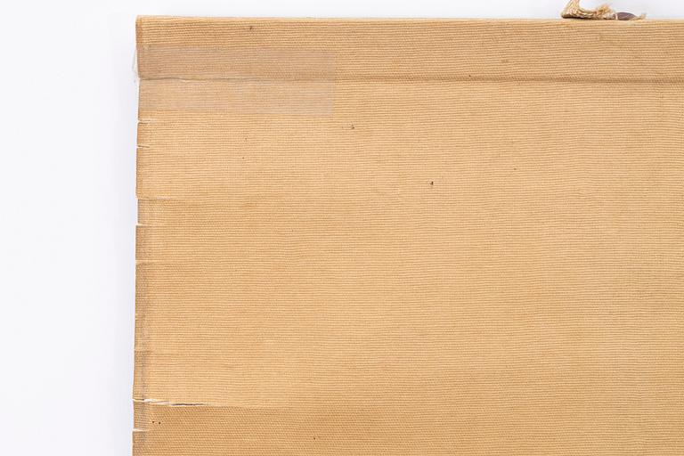 Unidentified artist, deer and birds in a blooming landscape, late Qing dynasty after earlier masters.