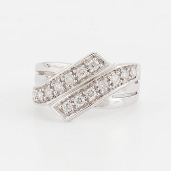 Ca 1,40 ct brilliant cut diamond ring.