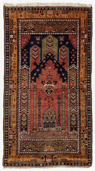 A semi-antique Yahyali rug, Kayseri region, c. 208 x 115 cm.