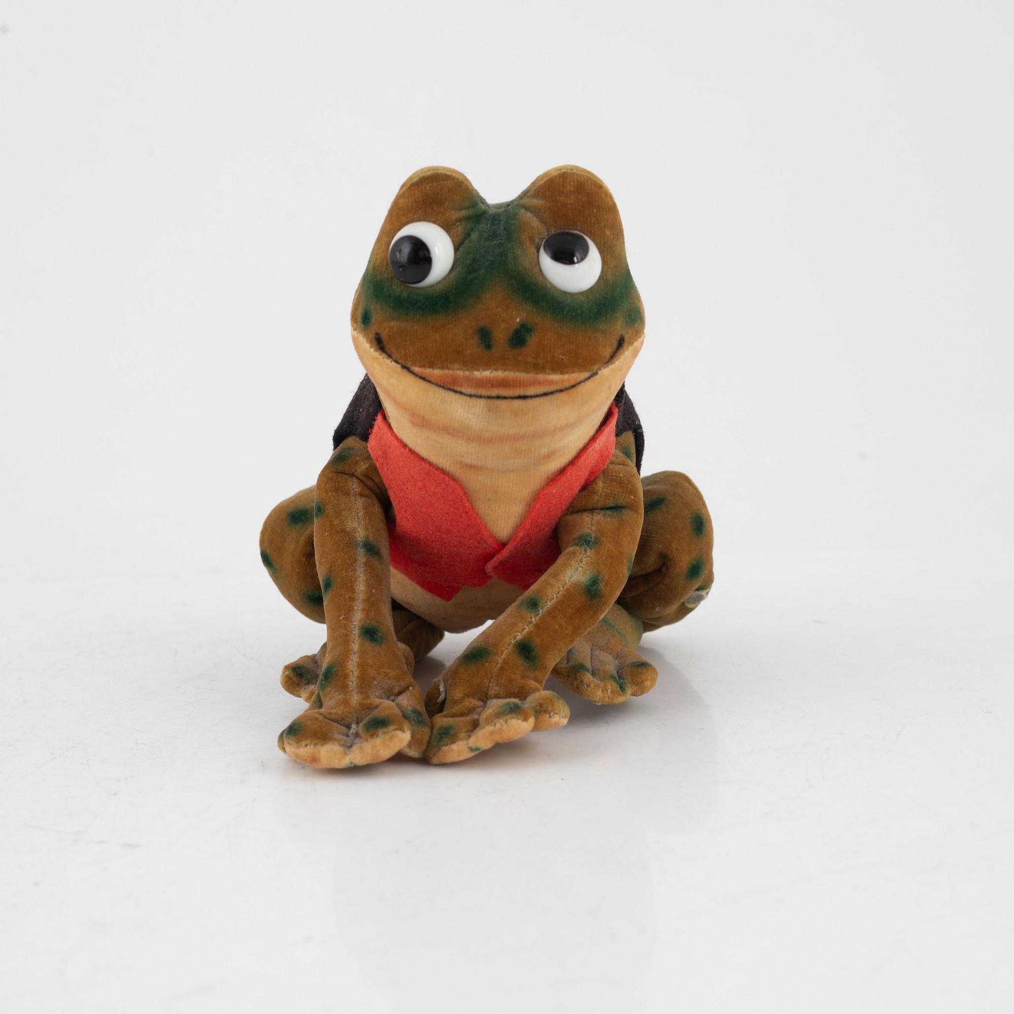 Steiff, Kalle Stropp och Grodan Boll, Tyskland 1950-tal.