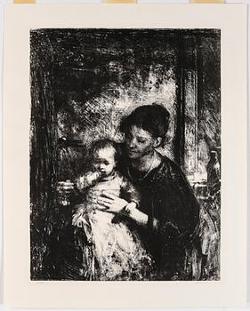 Odd Nerdrum · ODD NERDRUM, litografi, provtryck, signerad.