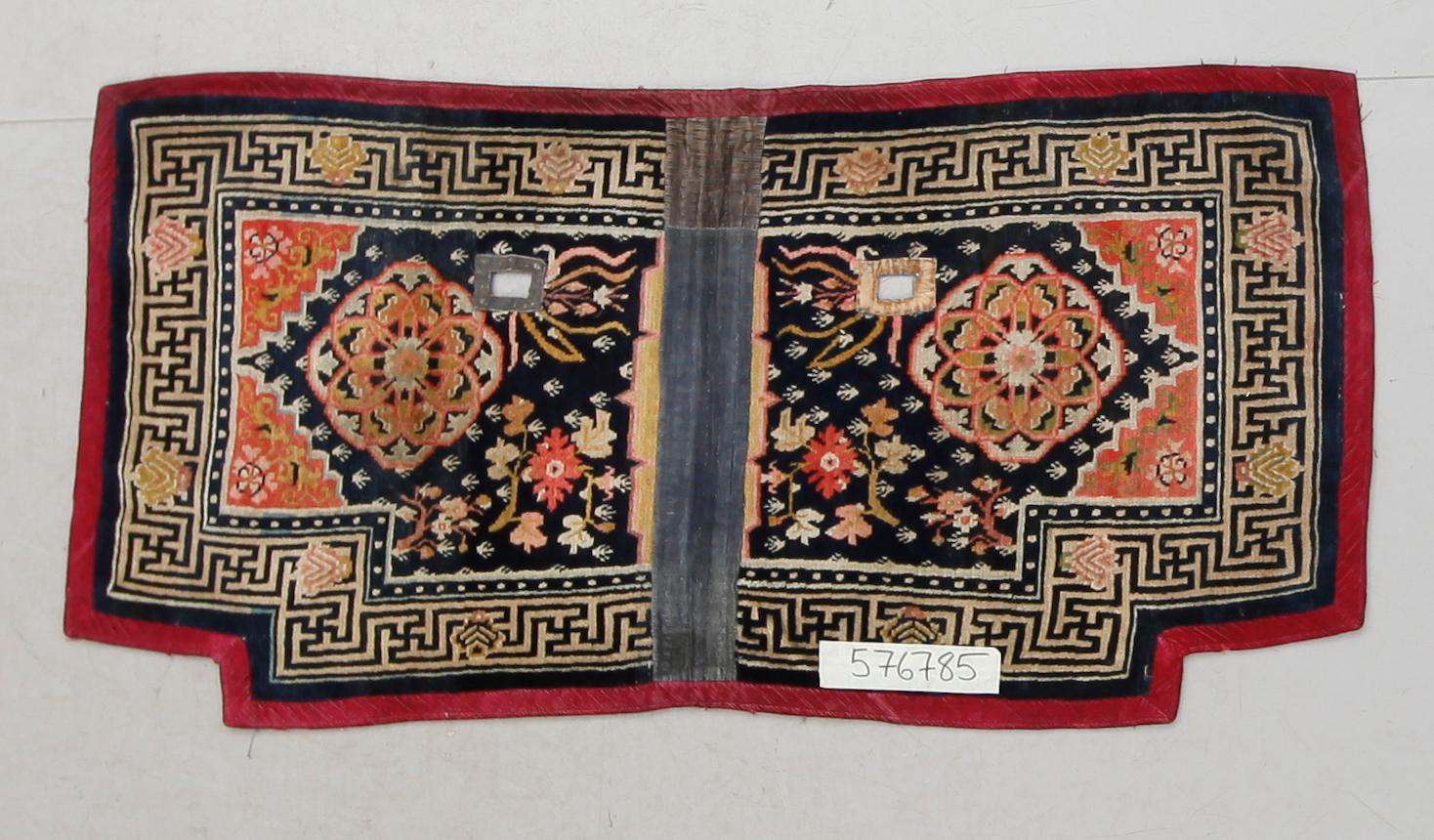 SADELTÄCKE, möjligen Tibet, semiantik.