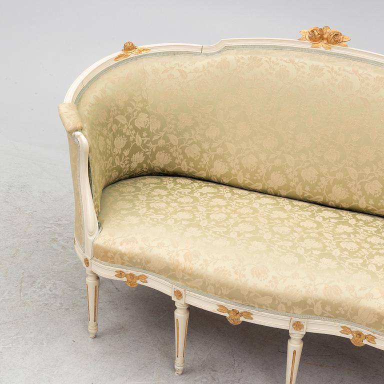 Soffa, gustaviansk stil, 18/1900-tal.