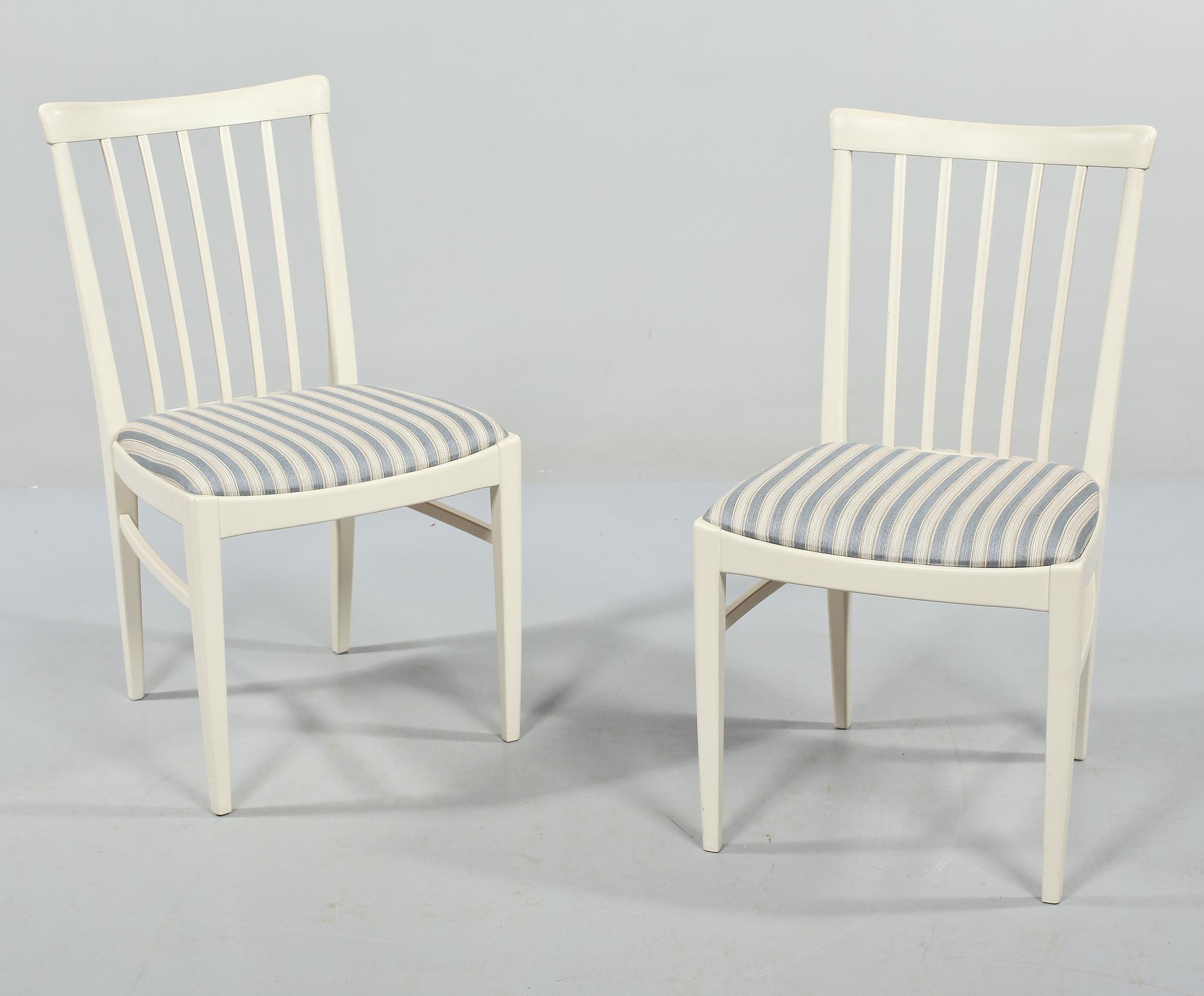 STOLAR, ett par, "Herrgården", Carl Malmsten, Bodafors, 1960-tal.